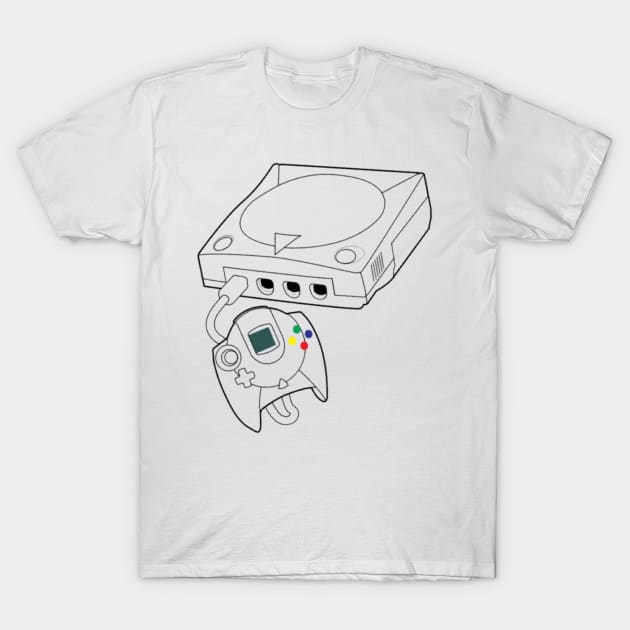 Sega Dreamcast Console T-Shirt by Retrollectors